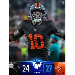 Ein 56-Yard-Kick versetzt den K.o.-Schlag; Cleveland präsentiert die Essenz des Footballs.